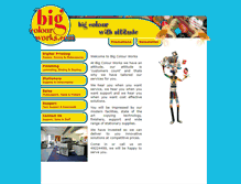Tablet Screenshot of bigcolourworks.com